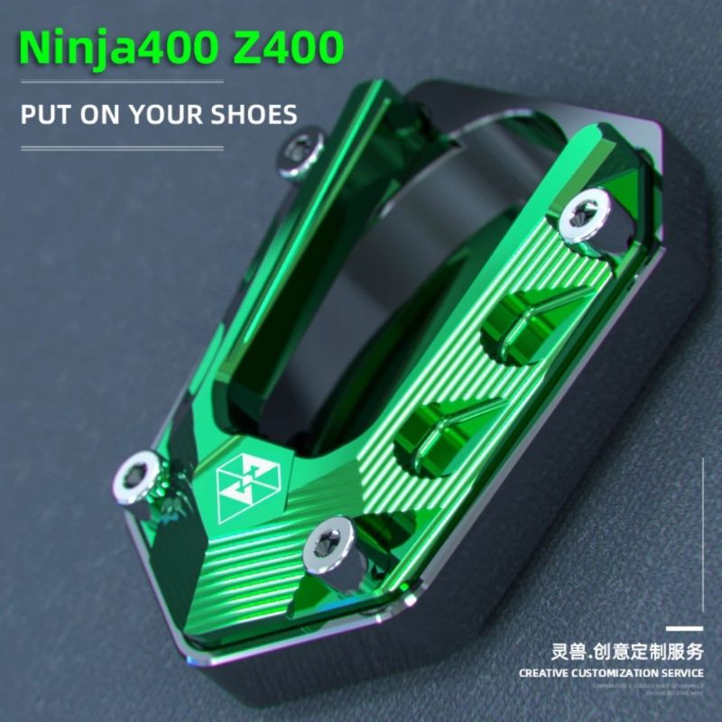 Bọc Chân Chống CNC Spirit Beast L25 Chính Hãng Cho Ninja 400/ Z400