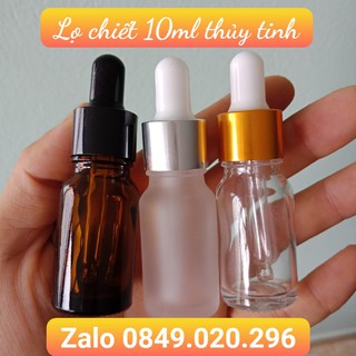 Combo 10 Lọ chiết tinh dầu 10ml thủy tinh Siêu đẹp