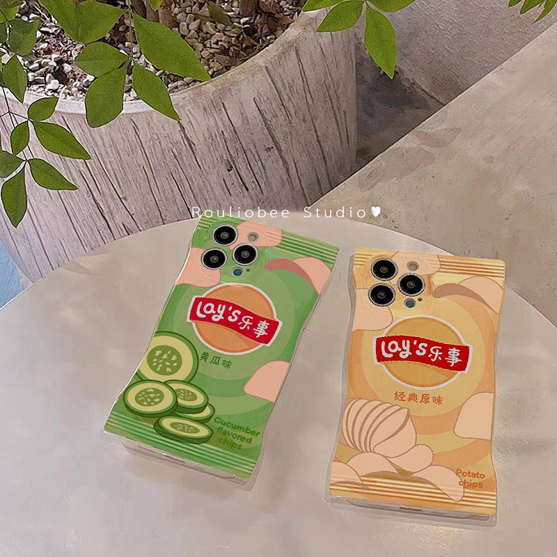 Candy Potato Chips Apple 14 Couple Iphone13promax Phone Case 11/12 Female Xsxr Case 7 8Plus nE7T