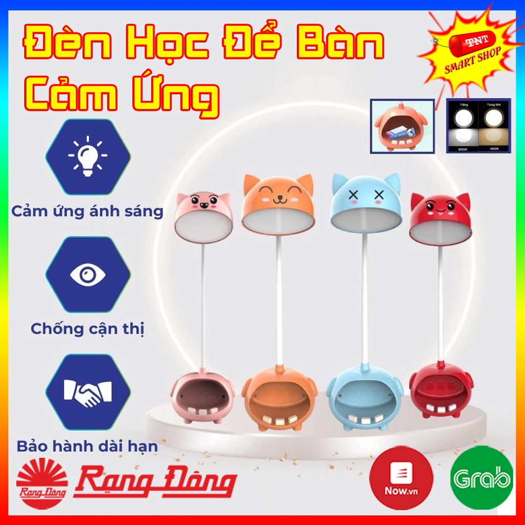 Đèn Bàn Rạng Đông Cảm Ứng Model: RD-RL-41 6W Thiết Kế Cảm Ứng Phần Tai Thú Độc Đáo - Đèn Học Để Bàn Có 4 Màu