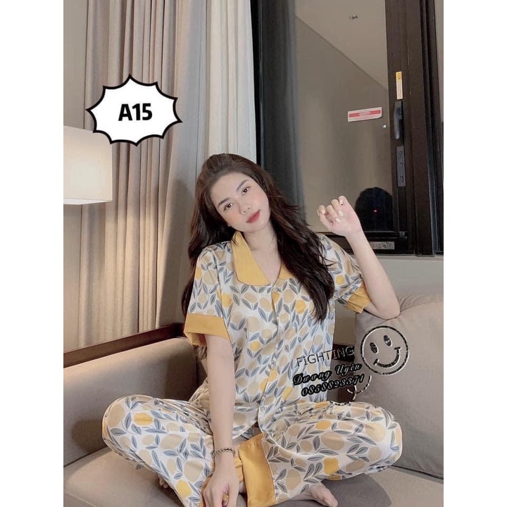XẢ LỖ SÉT BỘ PIZAMA KATE LOẠI 1 MẶC NHÀ CHẤT VẢI MỊN MÁT SIÊU HOT