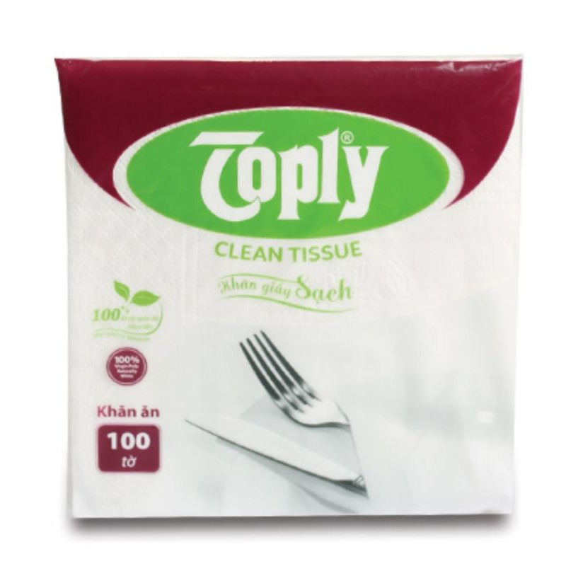 Giấy Ăn Toply 100 Tờ