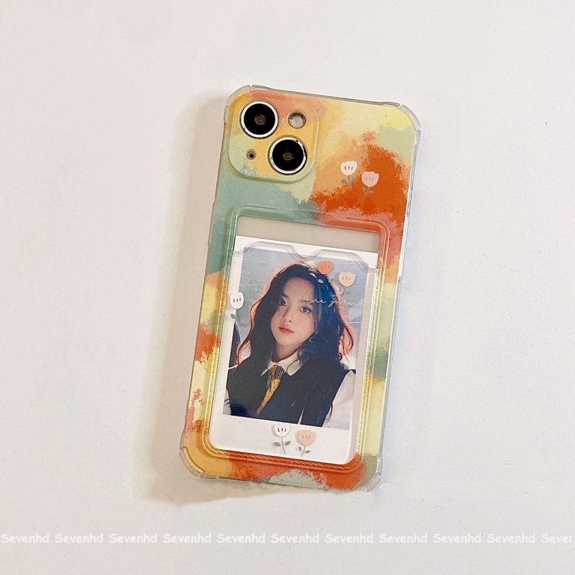 Ốp Điện Thoại Mềm Trong Suốt Có Ngăn Đựng Thẻ Cho iPhone 14 13 12 11 Pro Max X XR Xs Max 8 7 6 6s Plus SE 2020