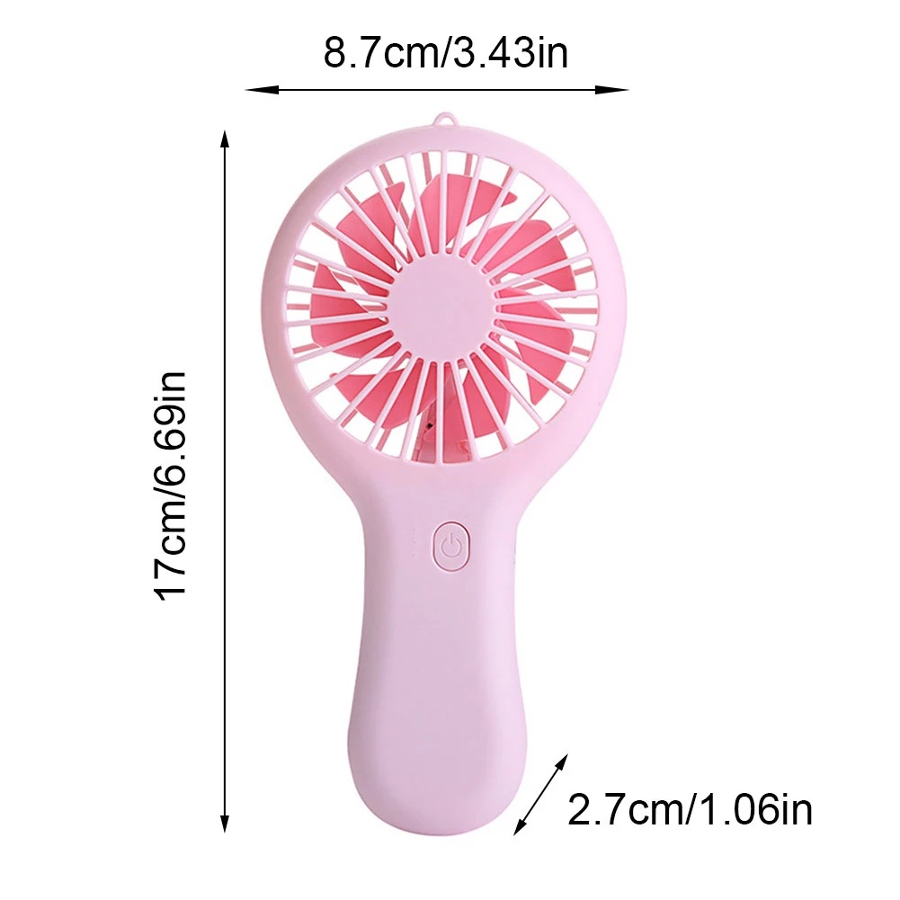 Quạt Mini Cầm Tay Thiết Kế Mới Sạc USB Siêu Yên Tĩnh Cho Học Sinh/Trẻ Em/ Làm Quà Tặng / Giá Đỡ Điện Thoại