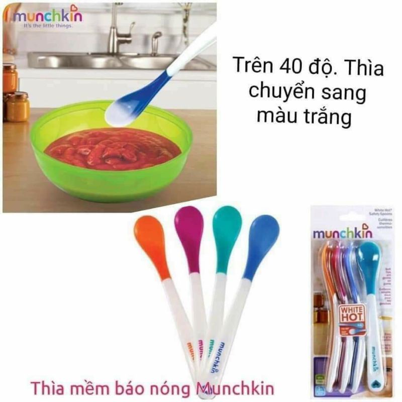 Thìa báo nóng ăn dặm Munchkin