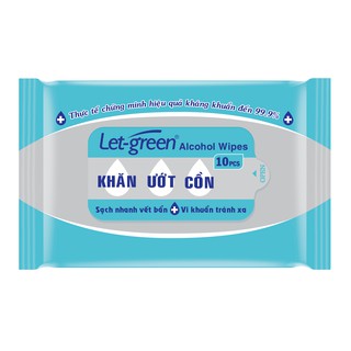 Khăn giấy ướt cồn let green