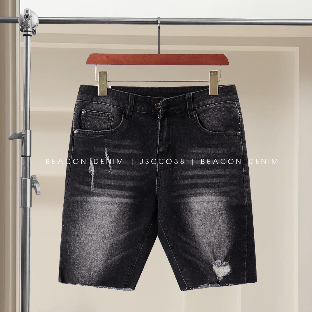 Quần Jean Short Nam Cao Cấp BEACON DENIM Form Slim Fit Trẻ Trung Phù Hợp Mang Đi Biển, Đi Chơi Mã JS038/039/040
