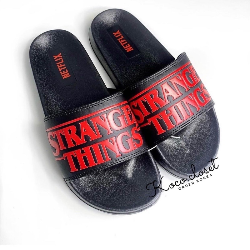 DÉP SPAO NETFLIX HỌA TIẾT PHIM STRANGER THINGS SLIPPER