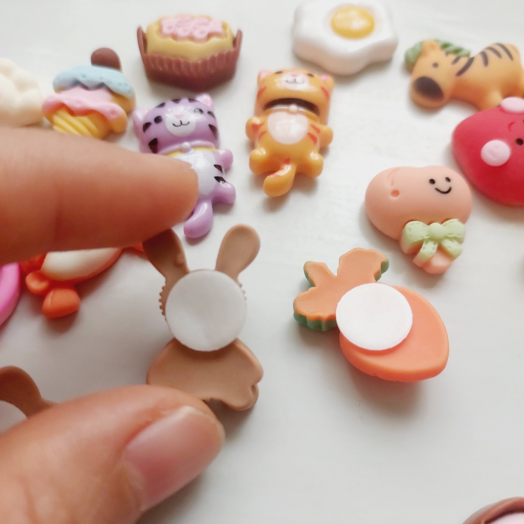 Charm có keo dán sẵn, slime, Sticker 3D, Diy Bánh Kẹo Decor Mọi Vật Dụng Bình Nước, Sách Vở,Ốp Điện Thoại...