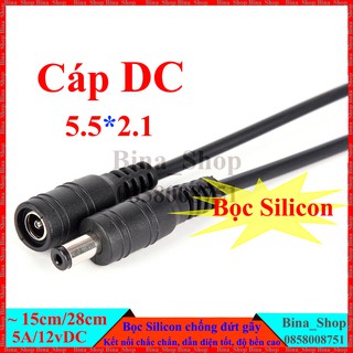 Cáp sạc DC 5.5x2.1 bọc silicon