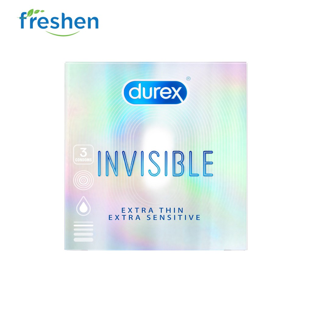 Bao cao su Durex Invisible Extra Thin Extra Sensitive 3 bao