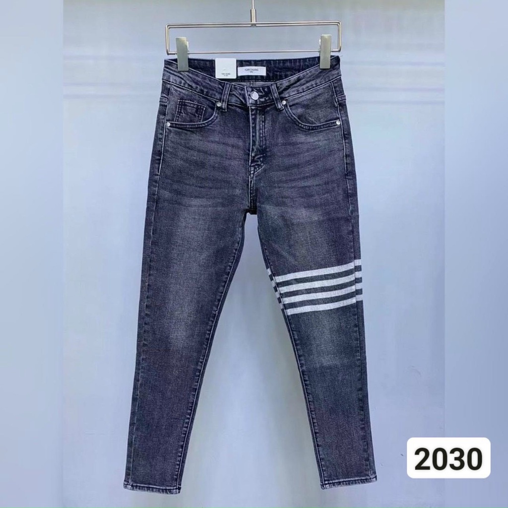 Quần jean nam đen in sọc MS2030_FASHIONNEWW