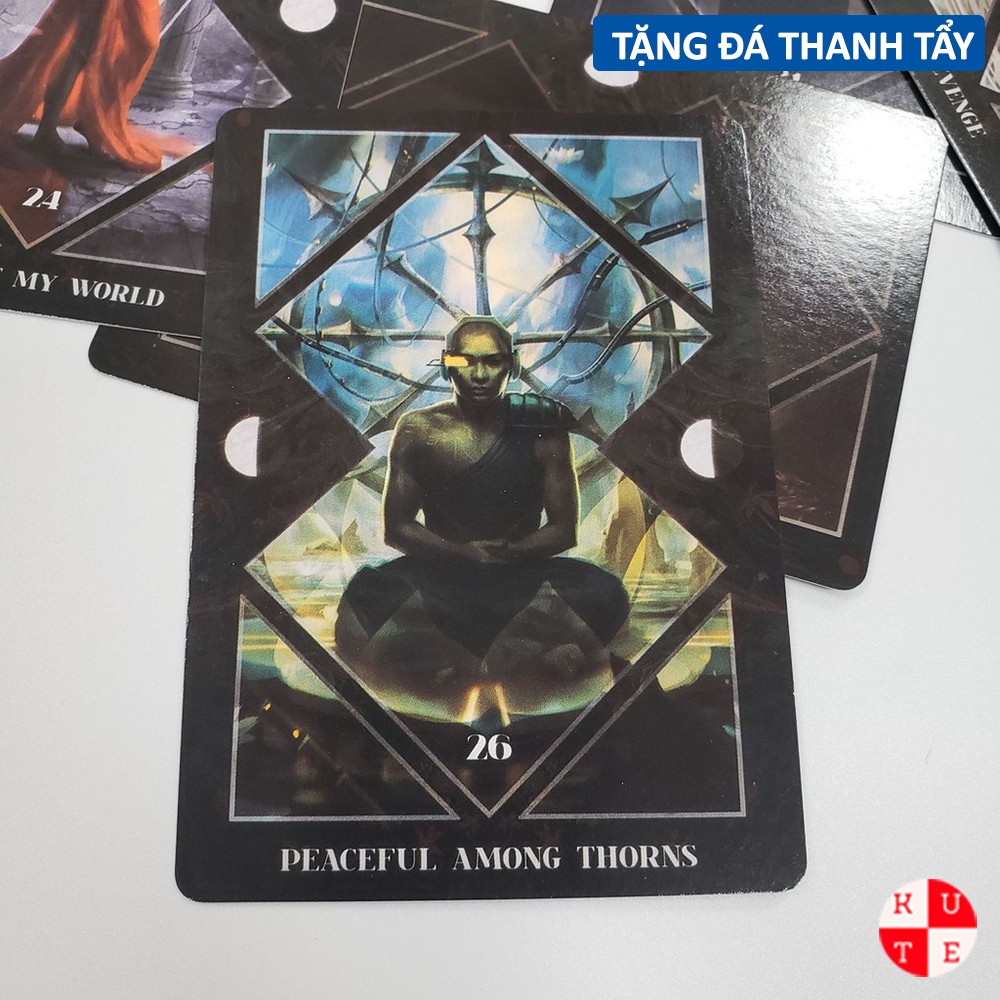 Bài Oracle Dark Mirror 32 Lá Bài Tặng Đá Thanh Tẩy C157