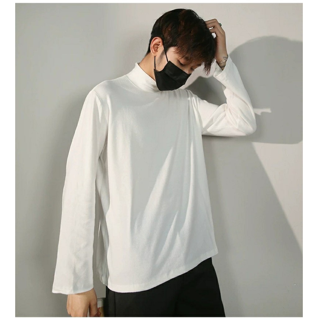 Áo thun Tay dài Cổ cao basic - Giá sỉ Unisex | BigBuy360 - bigbuy360.vn