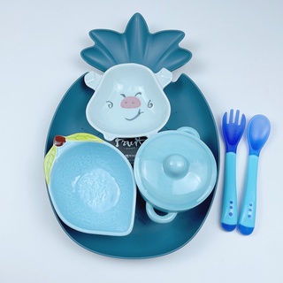 Bát ăn dặm cho bé chất liệu gốm sứ, Chén ăn dặm từ 5 tháng tuổi dung tích 30-180ml, dụng cụ ăn dặm
