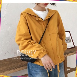 Áo khoác kaki nữ 1 lớp có kèm dây rút cá tính M777