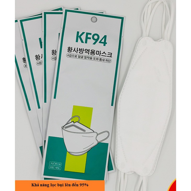 Khẩu trang KF94 xuất khẩu Hàn Quốc, chống bụi mịn PM2.5