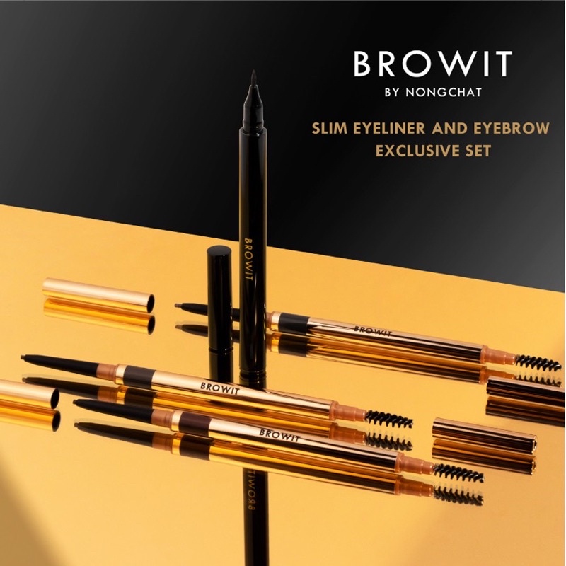 lBút Kẻ Mắt, Mí Browit HighTechnique Duo Eyeliner 0.5ml+0.14g