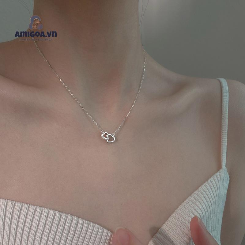 ✨✨Vòng cổ Mặt Hình Trái Tim Phong Cách Tối Giản Cho Nữ