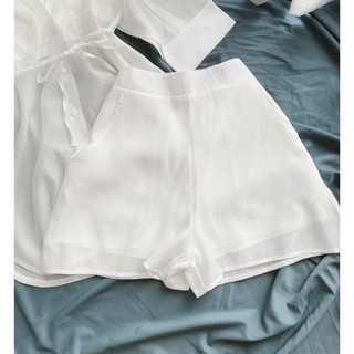 set sơ mi trắng 4 món