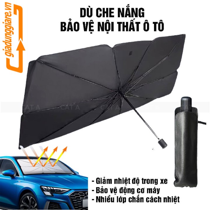 Ô DÙ CHẮN NẮNG KÍNH LÁI Ô TÔ xe hơi bảo vệ nội thất chống tia UV giảm nhiệt độ xe hiệu quả và tiện dụng - giadunggiare