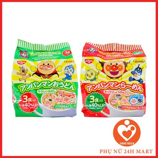 Mỳ Cho Bé Ăn Dặm Nissin Ramen Anpaman 90g (3*30g) Nhật Bản [HSD T9/2024]