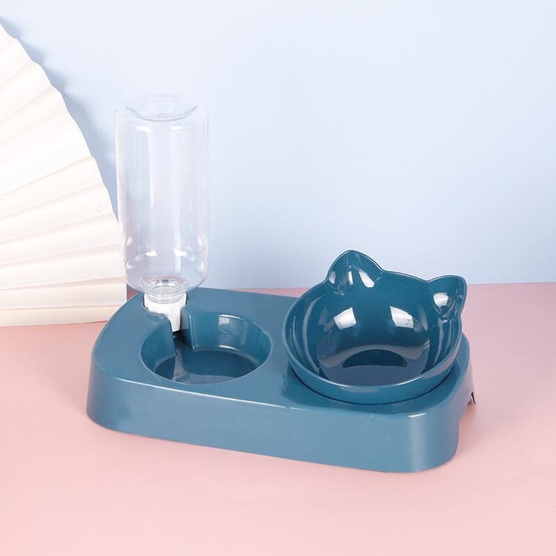 BÁT ĂN KÈM BÌNH CHO CHÓ MÈO MÀU CỰC XINH