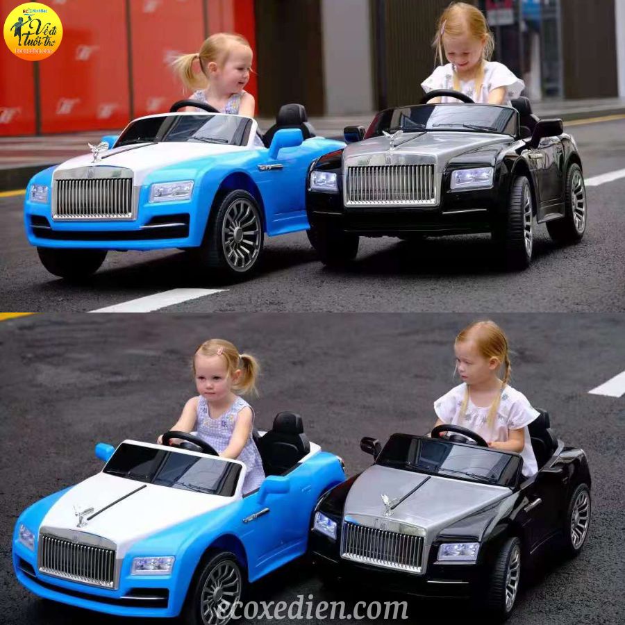 (Siêu sành điệu) Ô tô điện trẻ em kiểu dáng Roll Rocye sành điệu. Mẫu xe sang cho bé từ 2 đến 8 tuổi