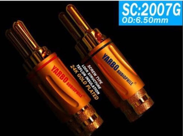 [Mã ELFLASH5 giảm 20K đơn 50K] Jack rắc bắp chuối khoá cao cấp hãng YARBO Audiophile GERMANY chính hãng.