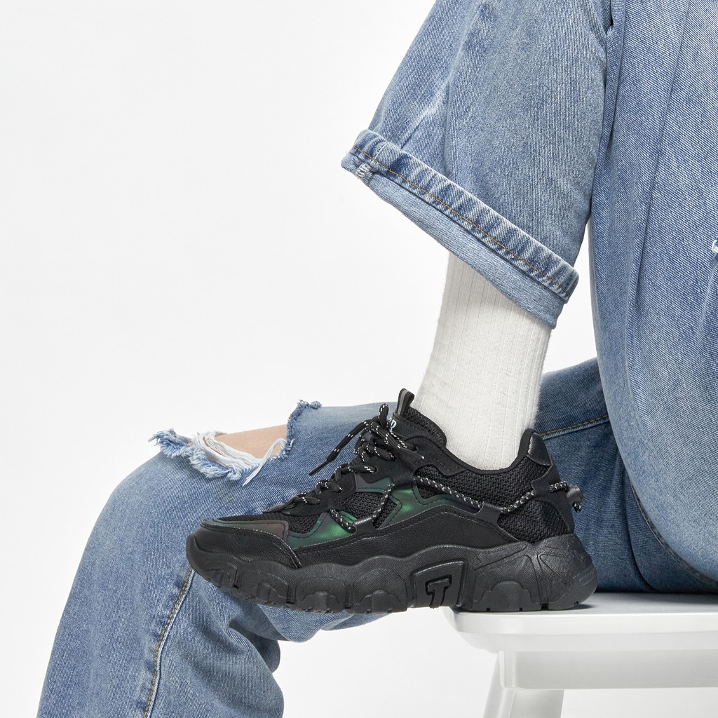 Giày Thể Thao Nữ giayBOM Đế Cao 4 cm Thiết Kế Phản Quang B1084 | BigBuy360 - bigbuy360.vn