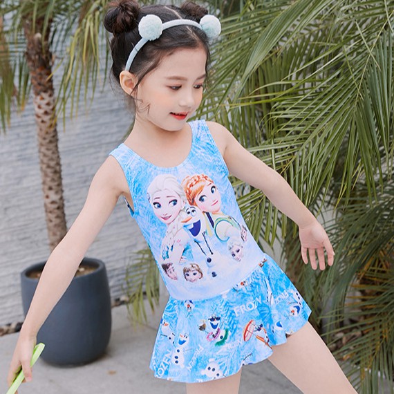 Bộ bơi bé gái-Elsa size 10-20kg DB23