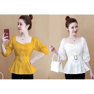 Áo phối belt nana