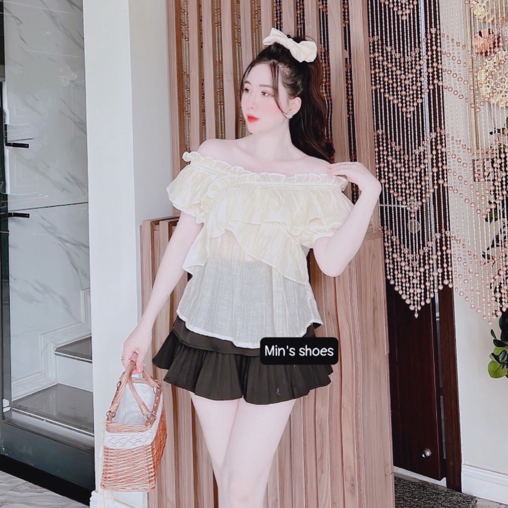 Min's Shoes - Áo Thiết Kế Trễ Vai Cao Cấp Áo 761