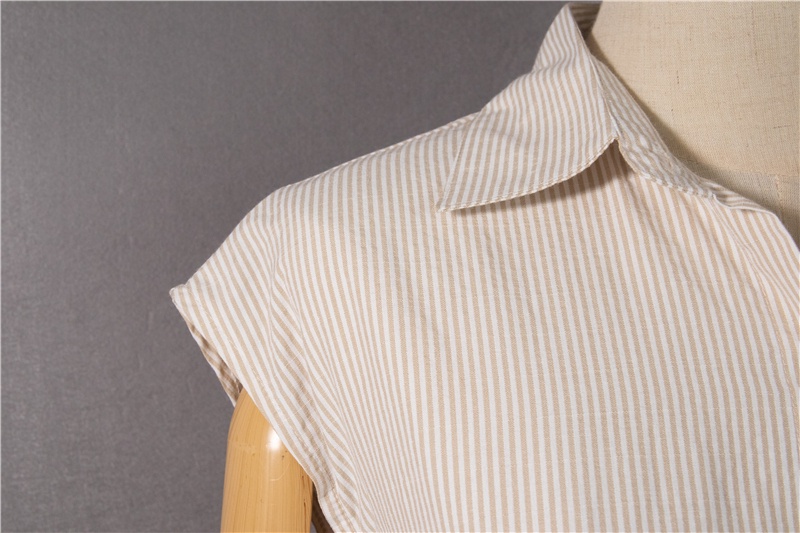 Đầm Sát Nách Dáng Rộng Họa Tiết Kẻ Sọc Thời Trang Mùa Hè 53670