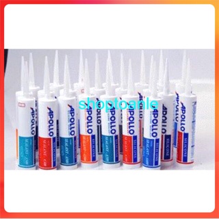 Keo silicone đủ loại APOLLO để gắn kính, tường, tôn (keo silicon 300ml/1 lọ)