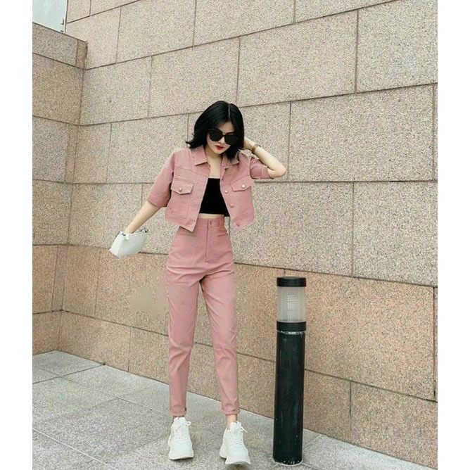[HCM] Sét Vest 3 Món Quần Dài Áo Có Túi Thời Trang Nữ Sam Closet Free Size 40-55kg