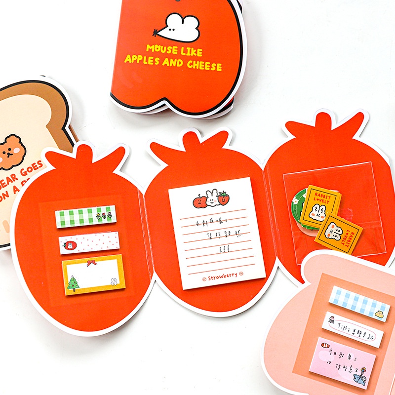 Giấy nhớ, note ghi chú dạng sổ đáng yêu