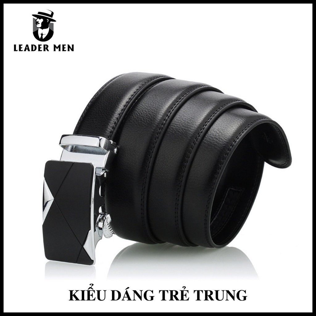 Thắt Lưng Nam Chất Liệu Da Cao Cấp TLK4-03 Khóa Tự Động - Dây Thắt Lưng Thời Trang Khóa Kiểu Dáng Thời Thượng -LeaderMen
