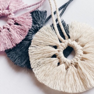 Móc khoá macrame, móc treo, dây treo trang trí