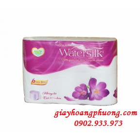 giấy vệ sinh Watersilk 6 cuộn không lõi