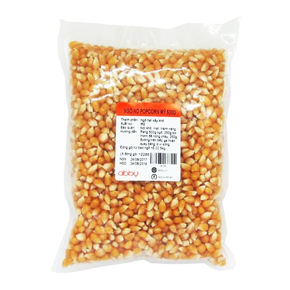 Ngô nổ popcorn Mỹ 500g làm bắp rang bơ