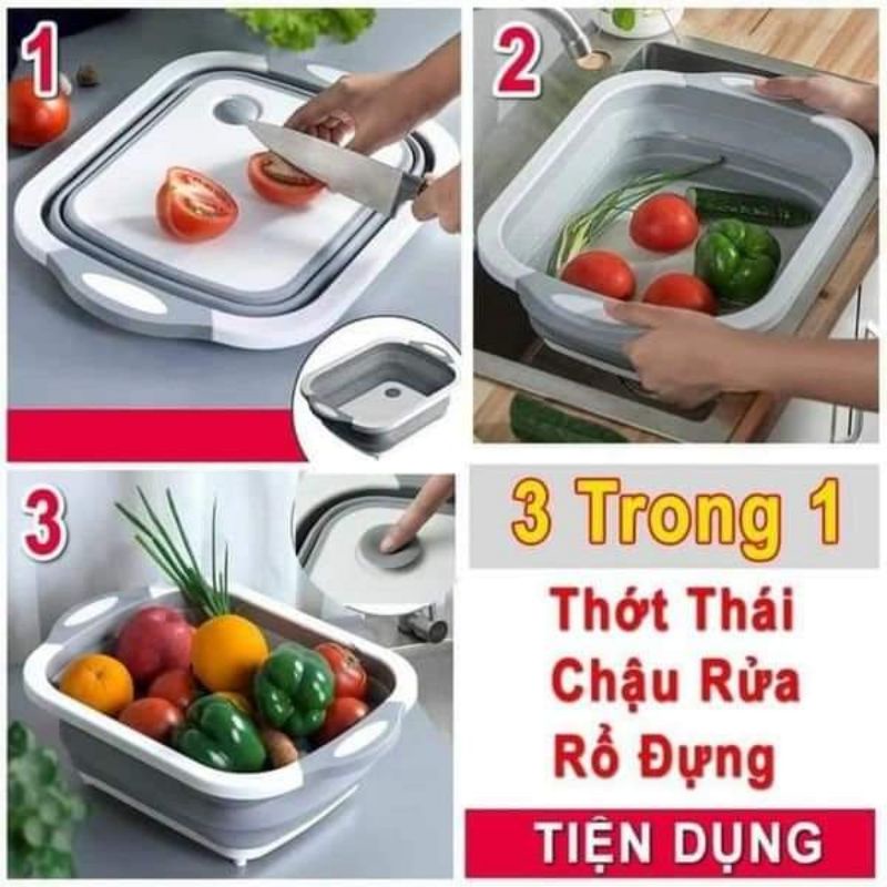 chậu gấp gọn đa năng