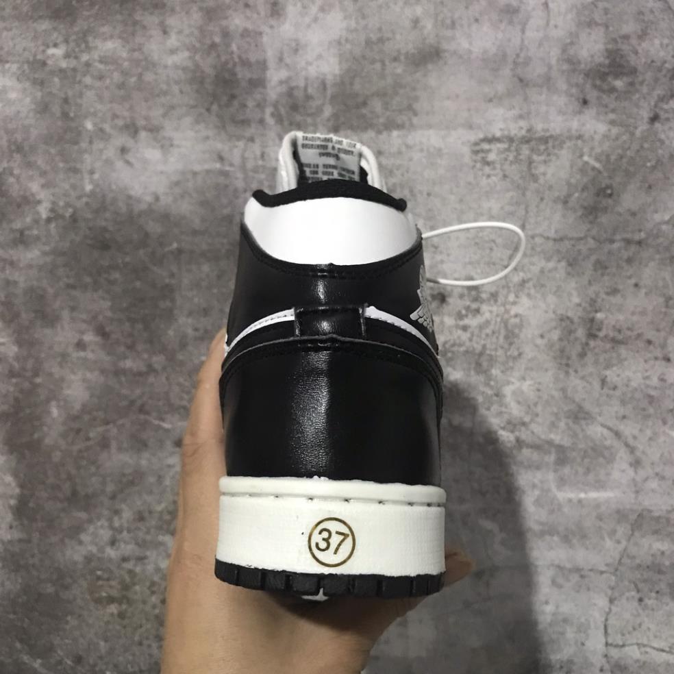 Giày sneaker JORDAN PANDA đen trắng cao cổ Hot trend nam nữ, Giày JD1 đen trắng cao dùng đi học,tập gym,chạy bộ