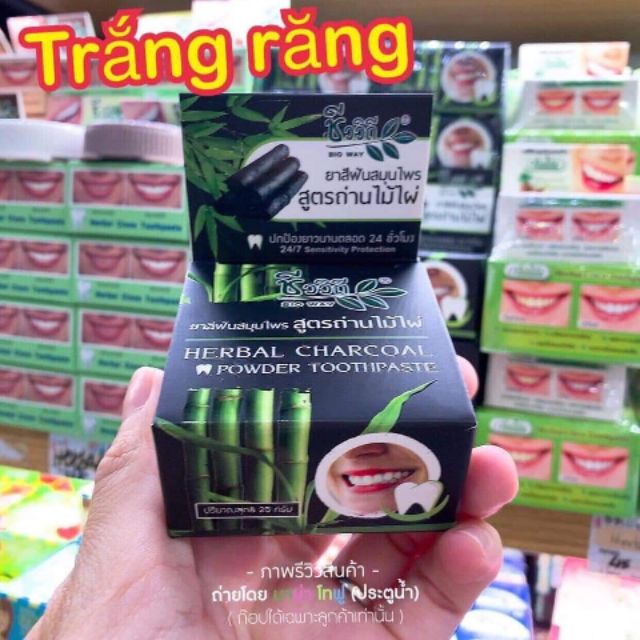 Kem trắng răng than tre thái lan