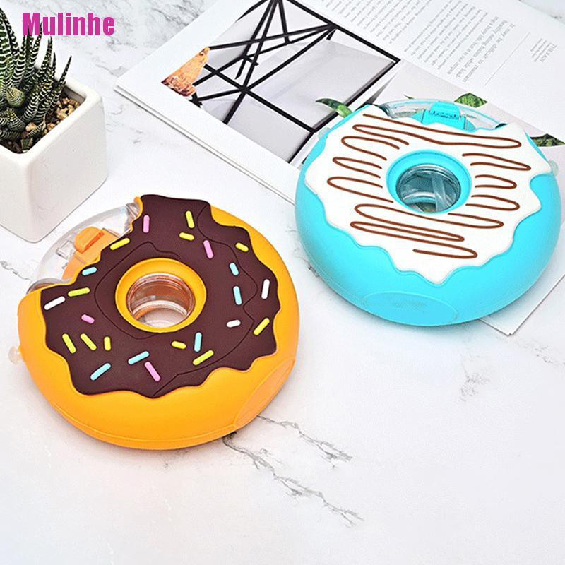 Bình Nước Silicone Hình Bánh Donut Kèm Ống Hút Dành Cho Trẻ Em