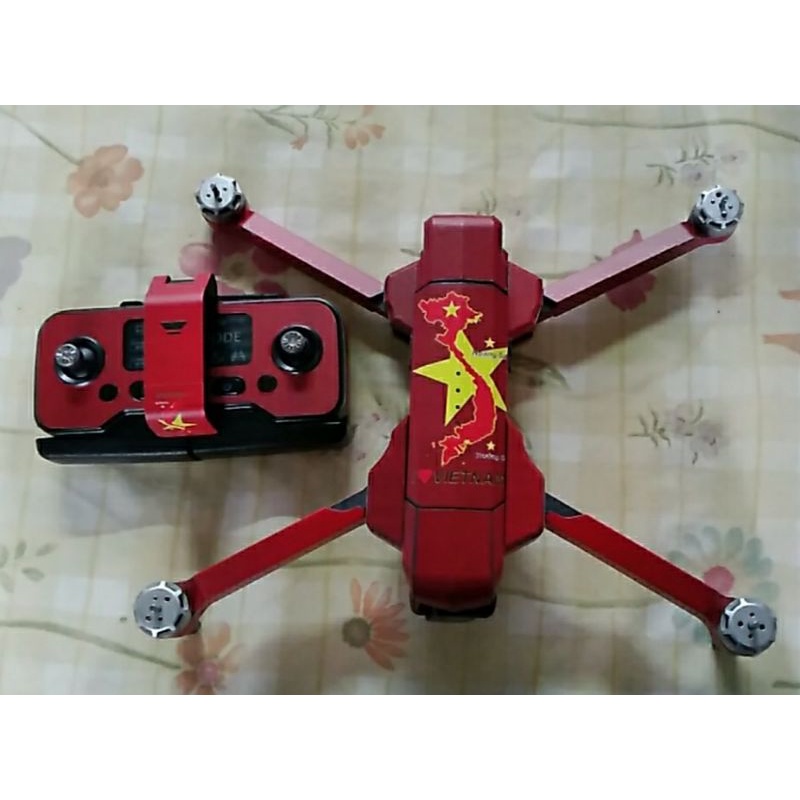 Skin Decal Dán Trang Trí Flycam Sjrc F11 4K Pro - Verion VN - Dán 3 Pin