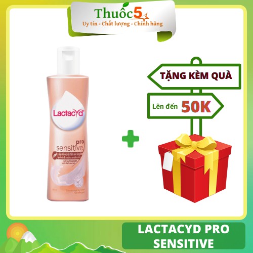 [GIÁ GỐC] Lactacyd Pro Sensitive Dung Dịch Vệ Sinh Phụ Nữ 250ml