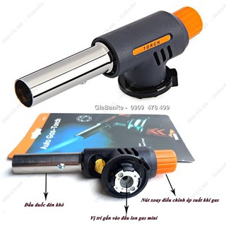 ĐÈN KHÒ GAS TORCH M-581C-ĐEN