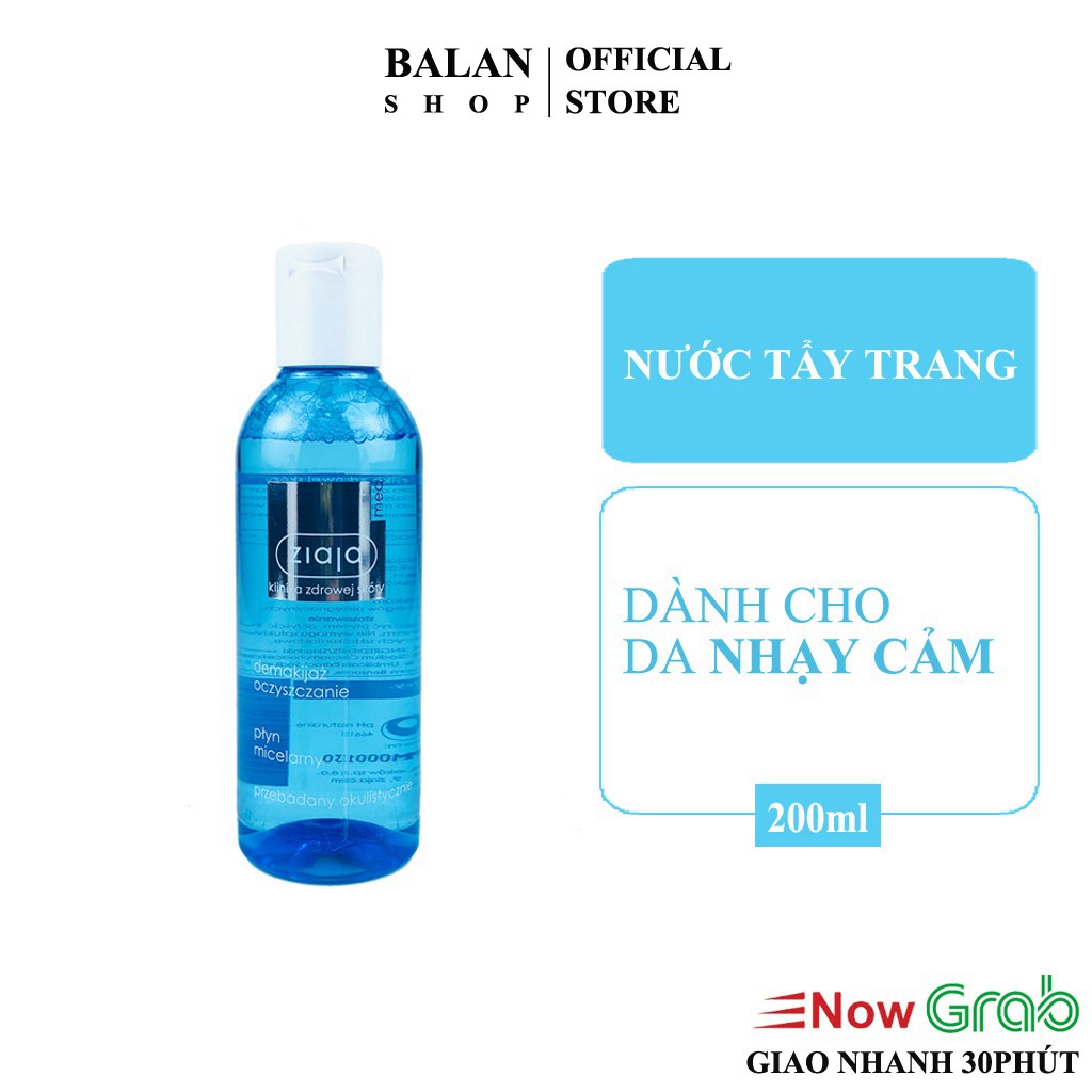 Tẩy Trang KHÔNG Gây Kích Ứng Trên Da - Ziaja Med