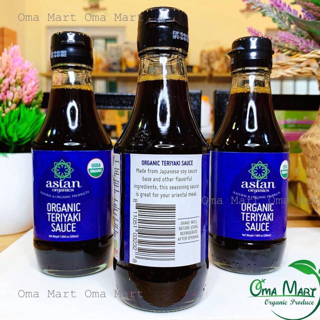 Nước tương Teriyaki hữu cơ Asian Organics 200ml